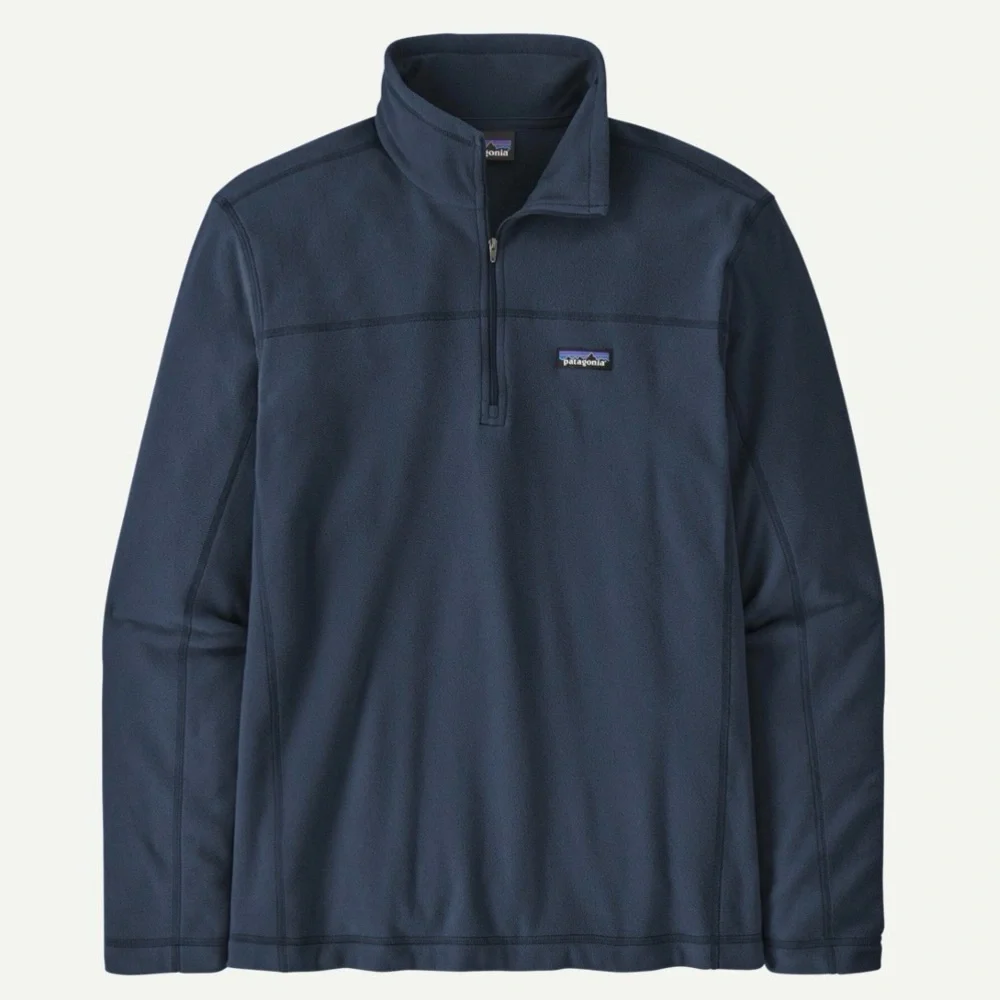 Patagonia Men's Micro D Fleece Pullover Quarter Zip Sz XL in New Navy